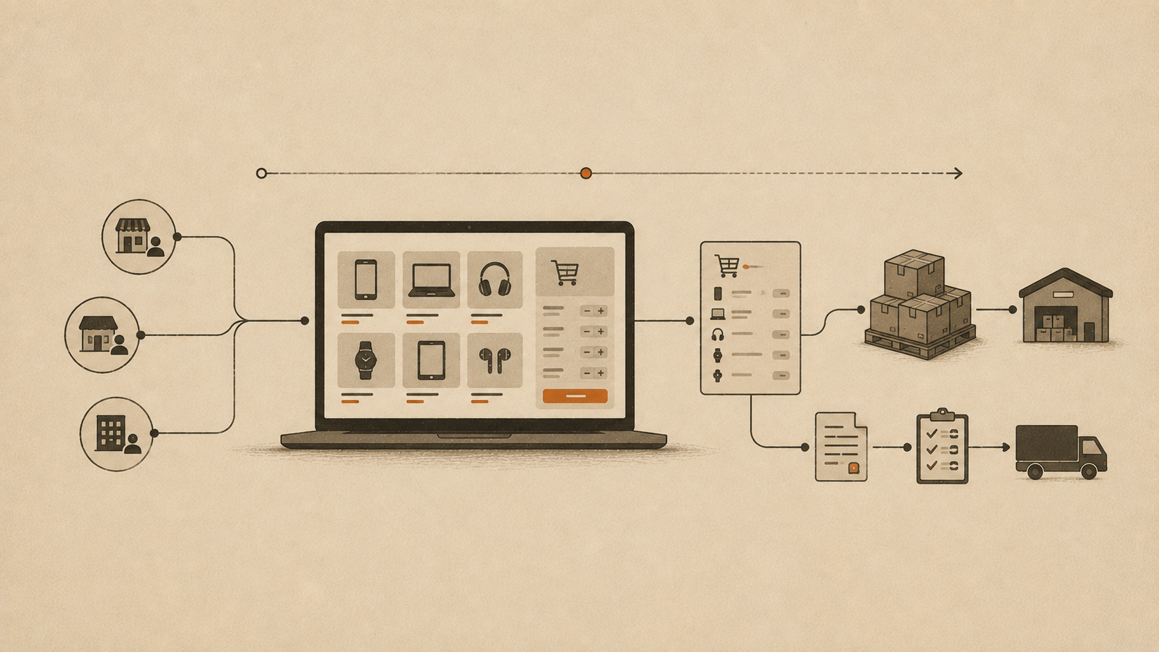 ilustrasi b2b delaer portal